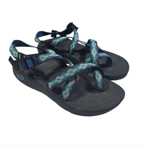 Chaco Z/2 Strappy Blue Green Sandals Women's sz 10